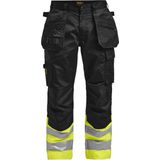 Jobman 2513 Hi-Vis Trousers HP 65251320 - Zwart/Geel