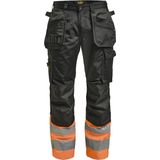 Jobman 2513 Hi-Vis Trousers HP 65251320 - Zwart/Oranje