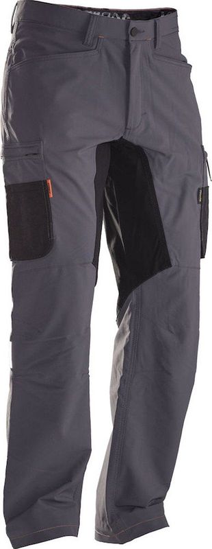 Jobman 2194 Stretch Service Trousers 65219418 - Donkergrijs/Zwart