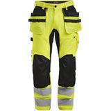 Jobman 2240 Hi-Vis Stretch Trousers HP 65224062 - Geel/Zwart