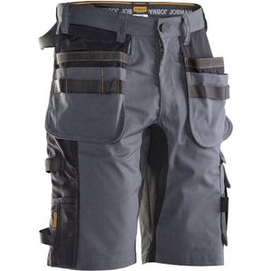 Jobman 2168 Stretch Shorts HP 65216818 - Donkergrijs/Zwart