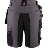 Jobman - Advanced Stretch - Korte Broek - Donkergrijs/Zwart - Holsterpockets