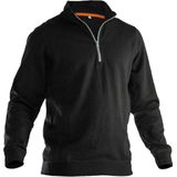 Jobman 5401 Halfzip Sweatshirt 65540120 - Wit/zwart - S