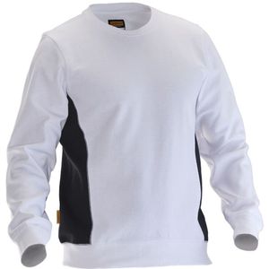 Jobman 5402 Roundneck Sweatshirt 65540220 - Wit/zwart