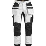 Jobman 2174 Painters' Trousers Core Stretch 65217419 - Wit/zwart