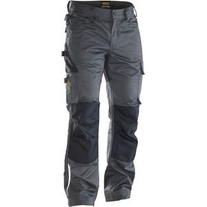 Jobman 2324 Service Trousers Stretch 65232420 - Donkergrijs/Zwart