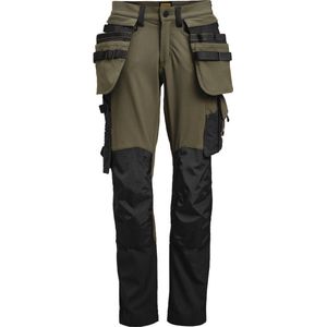 Jobman 2391 Craftsman Trousers Stretch 65239170 - Olijfgroen/Zwart