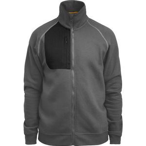 Jobman 5141 Sweatshirt Full-Zip Heren Donkergrijs maat S