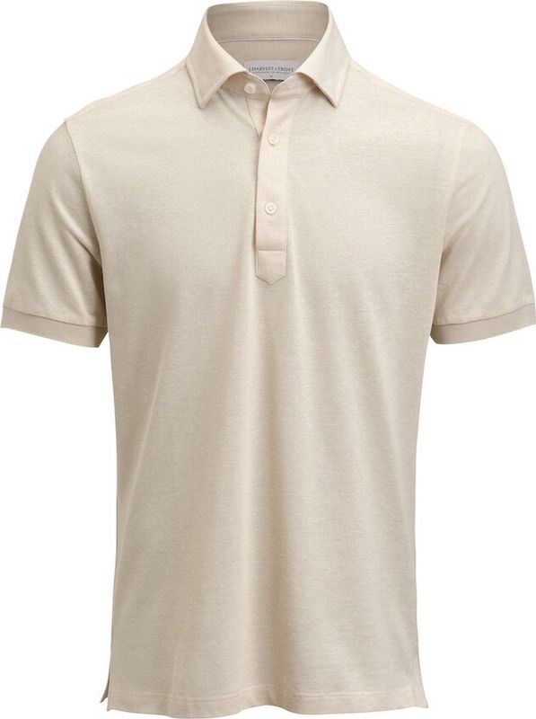 J Harvest Frost Indigo Bow 133 S S Polo Tailored Fit 2913300 - Zand