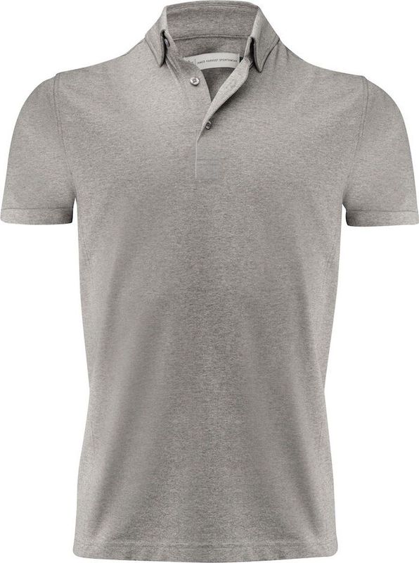 James Harvest - American Supreme - Poloshirt - Grijs Mêlée - 95% Organisch Katoen