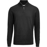 James Harvest - Ashland Halfzip - Gebreide Sweater - Zwart