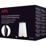 AEG AEF150 Filterset voor CX7-2 & QX8 / 2 stuks / binnenfilter / stofzuigerfilter / optimale zuigkracht + filtervermogen / regelmatige filtervervanging / reiniging