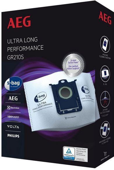 AEG - s-bag® Ultra Long Performance - Stofzuigerzakken - 3 Stuks - Synthetisch