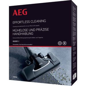 AEG AZE140 Precision Flow Combi-borstel (vloer- en tapijtreiniging, eenvoudig in gebruik, zachte reiniging, tapijtmodus, optimale stofopname, stil, voor 36 mm ovale buis, zwart)