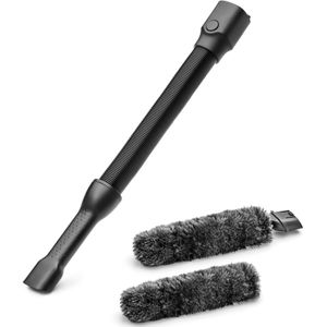 AEG AKIT22 Duster Kit (buigzame plumeau, zuigslang, reiniging van gevoelige voorwerpen, krasvrij afstoffen, stofzuigeropzetstuk, wasbaar, voor AEG 8000 accustofzuiger, grijs/zwart)