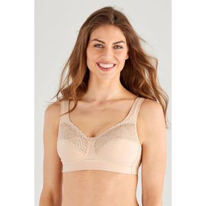 Swegmark Niet-voorgevormde Katoenen Bh Zonder Beugel Thoughtful Beige
