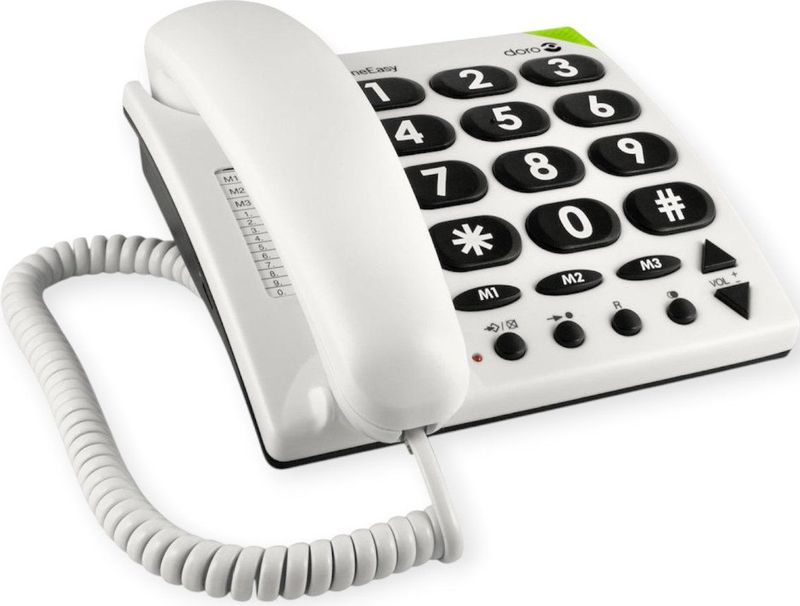 Doro - PhoneEasy 311c - Huistelefoon - Wit - Eenvoudig Gebruik