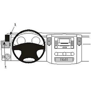 Brodit ProClip Houder - Mercedes Benz Sprinter 2007-2018 - Volkswagen Crafter 2007-2016 - Links
