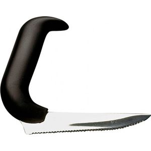 Comforthulpmiddelen - Gehoekte messen - Zilver - Zwart