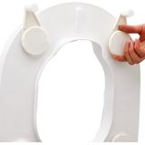 Toiletverhoger - Verhoogd - Met Deksel - Kliksysteem - Wit