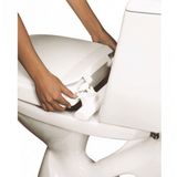 Toiletverhoger etac hi-loo vastgemonteerd met deksel 10 cm wit (draagvermogen tot 150 kg)