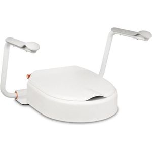 Hi Loo toiletverhoger vast met armleuning - hoogte 10 cm - Etac