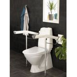 Toiletarmsteun etac rex opklapbaar met steunpoot 70 cm wit