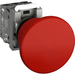 ABB MPM Drukknop - Noodstop - Noodstopknop - 6A 230V - 4A 400V - Rood