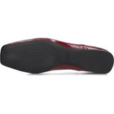 Ballerina - Effen - Leer/Lak - Verstelbare Riemen - Platte Hak