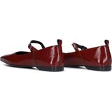 Ballerina - Effen - Leer/Lak - Verstelbare Riemen - Platte Hak