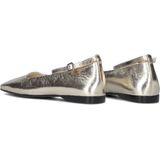 Ballerina - Effen - Leer - Blokhak - Riemsluiting