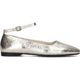 Ballerina - Effen - Leer - Blokhak - Riemsluiting