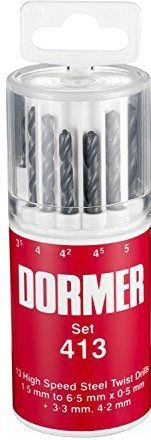 Dormer A191413 - HSS Hoge Snelheid Staal Jobber Boor Beetjes - Set van 13