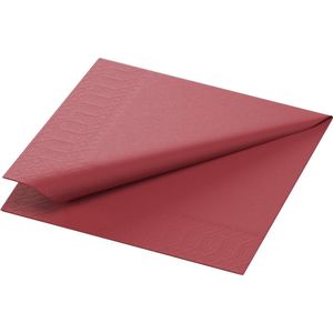 Tissue servet 24 x 24 cm Bordeaux 2-laags 2400 stuks