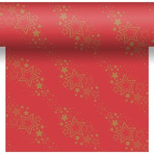 Duni - Holiday Star - Tafelaankleding - Rood/Goud - 40 x 480 cm