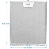 AEG - Metaalfilter - 300x253x8mm - Temperatuurbestendig