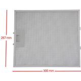 Ersatzteil - Metallfettfilter 266x303 mm - - CREDA, INDESIT, PROGRESS, ZANKER, FAGOR, CLIMADIFF, SMEG, JUNO, KITCHENAID, TURBOAIR, AEG, IKEA