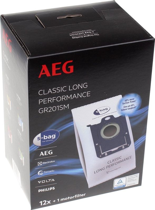 S-bag Classic Long - Stofzuigerzakken - Synthetisch - Verpakking met 12 Stuks