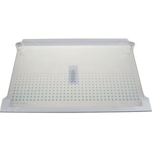 Koelkastrek - Glazen Plateau - Wit - 477 x 312 mm