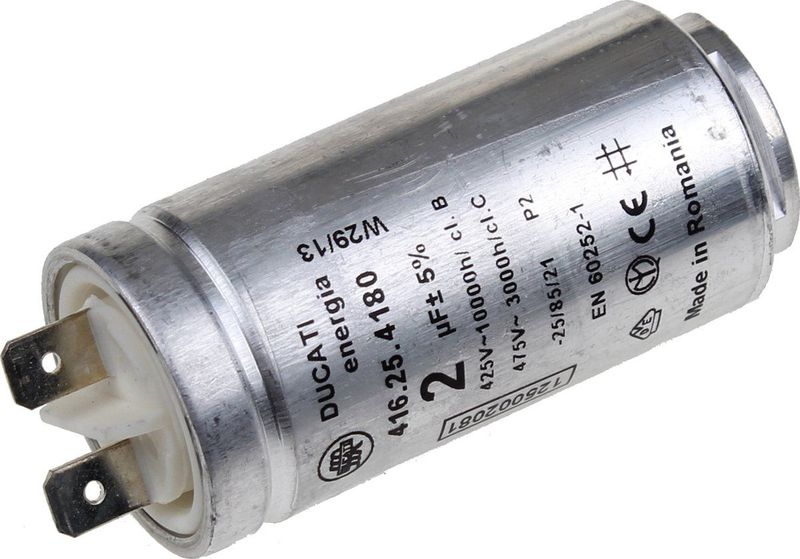 Condensator - Motor Droogtrommel - Voorzien van Aandrijfriem