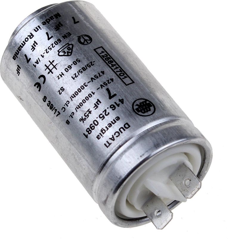 Condensator - 7µF - 425/475V - Compatibel met AEG 125641701/3