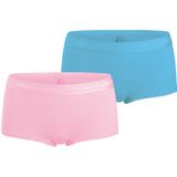 Björn Borg - Meisjes Minishorts - Lichtroze - 2-Pack - Zacht Katoen