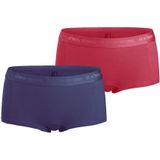 Bjorn Borg Björn Borg Meisjes Minishorts 2-pack – Zacht Katoen – Rood & Donkerblauw Maat 170-176 Meisje