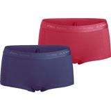 Bjorn Borg Björn Borg Meisjes Minishorts 2-pack – Zacht Katoen – Rood & Donkerblauw Maat 170-176 Meisje