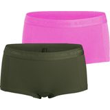 Björn Borg - Meisjes Minishorts 2-Pack - Grijs - Roze - Katoen