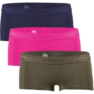 Björn Borg - Meisjes Minishorts 3p - Multicolor - Katoen
