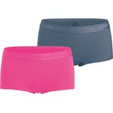 Björn Borg - Meisjes Minishorts 2-Pack - Roze - Donkergrijs - Katoen