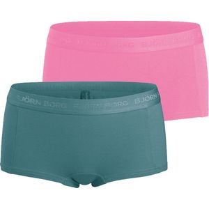 Björn Borg - Meisjes Minishorts - Roze - 2-Pack - Zacht Katoen