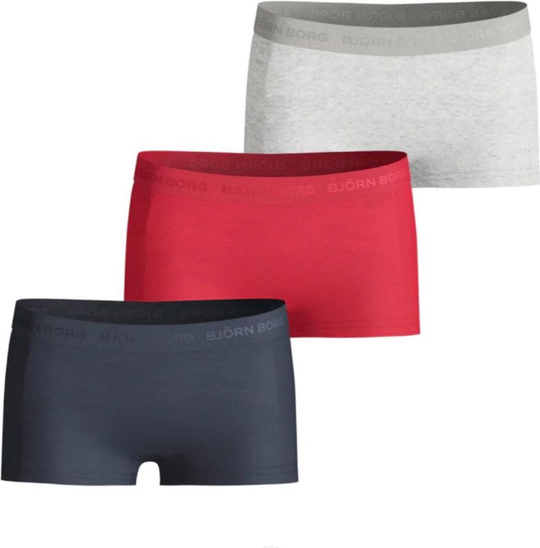 Björn Borg - Meisjes Minishorts 3p - Multicolor - Katoen