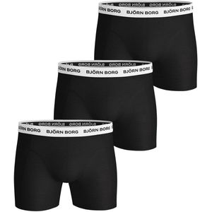 Bjorn Borg - Essentials - Boxershorts - Zwart - Katoen - Set van 3